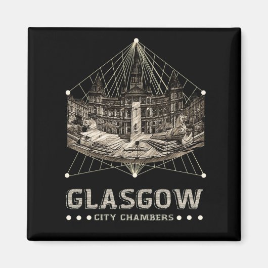 Vintage Stadtkammern Magnet (Vorne)