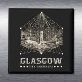 Vintage Stadtkammern Magnet