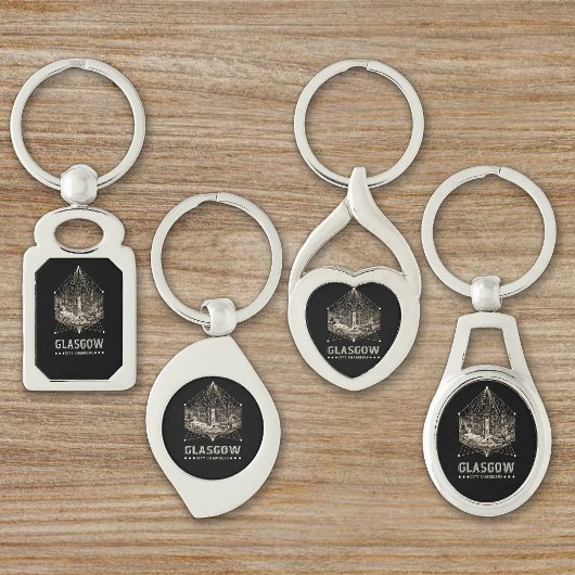 Vintage Stadtkammern Schlüsselanhänger