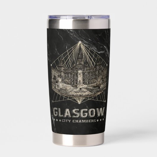 Vintage Stadtkammern Thermobecher (Vorderseite)