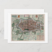 Vintage Stadtkarte von Alkmaar Postkarte (Vorne/Hinten)