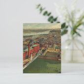 Vintage Stadtkarte von Boston (1902) Postkarte (Stehend Vorderseite)