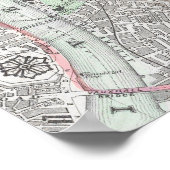 Vintage Stadtkarte von London Poster (Ecke)