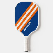 Vintage Stadtstreifen mit Namen Pickleball Schläger (Rückseite)