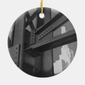 Vintage Stahlbauarchitektur Wolkenkratzer Keramikornament (Hinten)