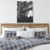 Vintage Stahlbauarchitektur Wolkenkratzer Leinwanddruck (Insitu (Schlafzimmer))