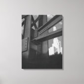 Vintage Stahlbauarchitektur Wolkenkratzer Leinwanddruck (Vorderseite)