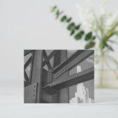 Vintage Stahlbauarchitektur Wolkenkratzer Postkarte (Stehend Vorderseite)
