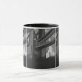 Vintage Stahlbauarchitektur Wolkenkratzer Tasse (Zentrum)