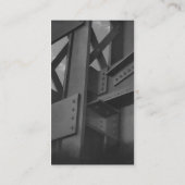 Vintage Stahlbauarchitektur Wolkenkratzer Visitenkarte (Rückseite)