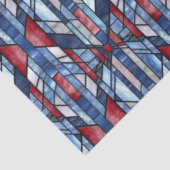 Vintage Stained Glass Patriotic Seidenpapier (Ausschnitt)