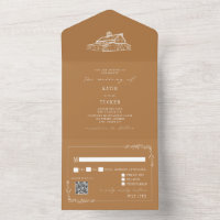 Vintage Stall Goldenrod QR UAWG Farm Hochzeit
