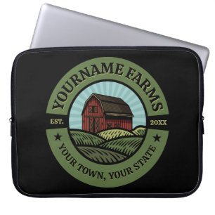 Vintage StallADD-NAME Länderfarm Cropp Bauer Laptopschutzhülle
