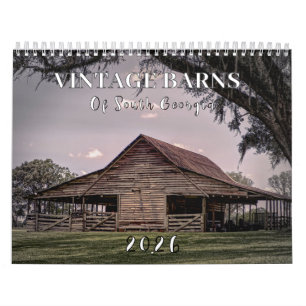 Vintage Stallungen in Südgeorgien Kalender