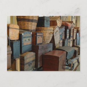 Vintage Stämme und Suticasen - Weltreisende Postkarte