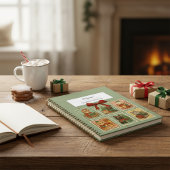 Vintage Stamps Christmas Cats Retro Holiday Cat Planer