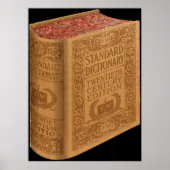 Vintage Standardwörterbücher Poster (Vorne)