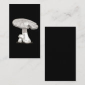 Vintage Ständerpilz-Natur-Kunst Visitenkarte (Vorne/Hinten)