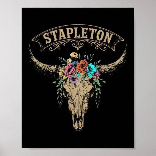 Vintage Stapleton Nachname Personalisiert Stapleto Poster (Vorne)