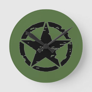 Vintage Star-Uhr Runde Wanduhr
