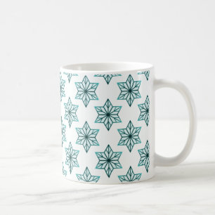 Vintage Starburst Tasse, Türkis Kaffeetasse