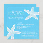 Vintage Starfish Beach Bridal Dusche Einladungen (Vorne/Hinten)
