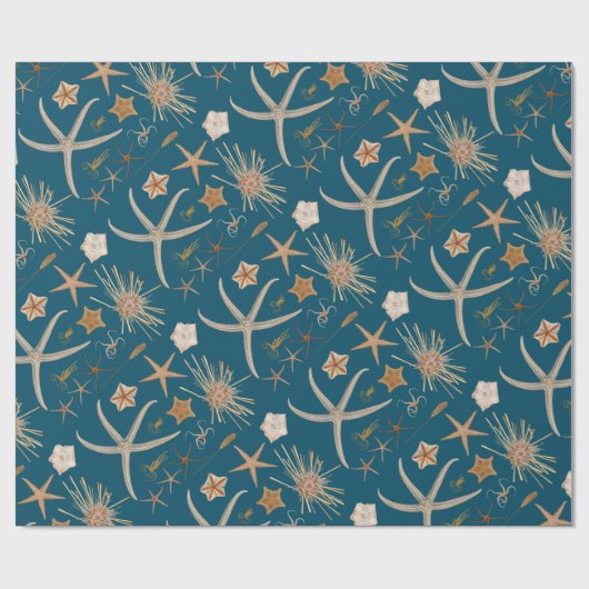 Vintage Starfish Geschenkpapier (Flach)
