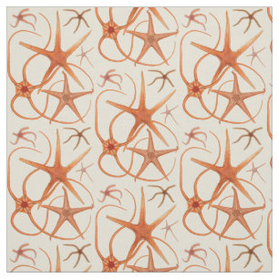 Vintage Starfish-Illustration Stoff