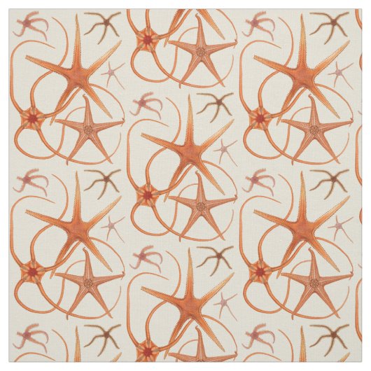 Vintage Starfish-Illustration Stoff (Muster)