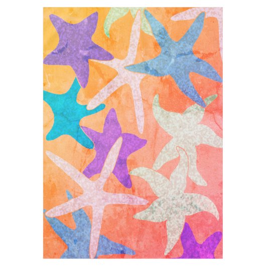 Vintage Starfish Tablette Tischdecke (Vorderseite)