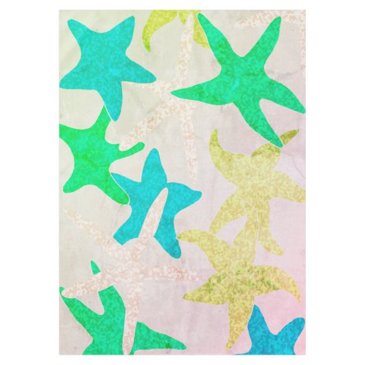 Vintage Starfish Tablette Tischdecke (Vorderseite)