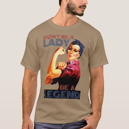Vintage Starke Frau T-Shirt (Vorderseite)