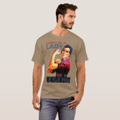 Vintage Starke Frau T-Shirt (Vorne ganz)