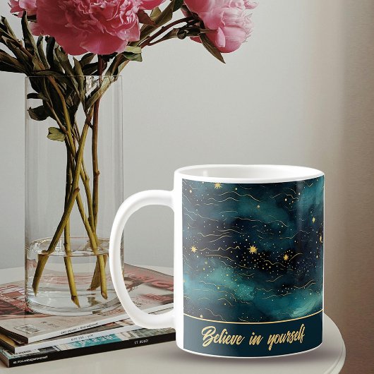 Vintage Starry Night Coffee Tasse