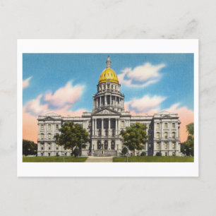 Vintage State Capitol in Denver, Colorado Postkarte