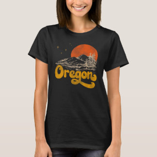 Vintage State of Oregon Mid Century Distressed Aes T-Shirt