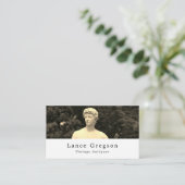 Vintage Statue, Antiquitätenhändler, Geschäft Visitenkarte (Stehend Vorderseite)