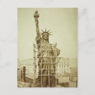 Vintage-Statue-der-Freiheit Feiertagspostkarte