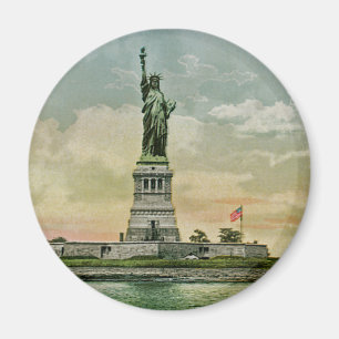 Vintage-Statue der Freiheit, New Yorker Hafen Magnet