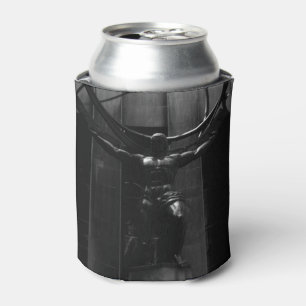 Vintage Statue des New Yorker Rockefeller Atlas Dosenkühler