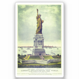 Vintage Statue of Liberty Aufkleber