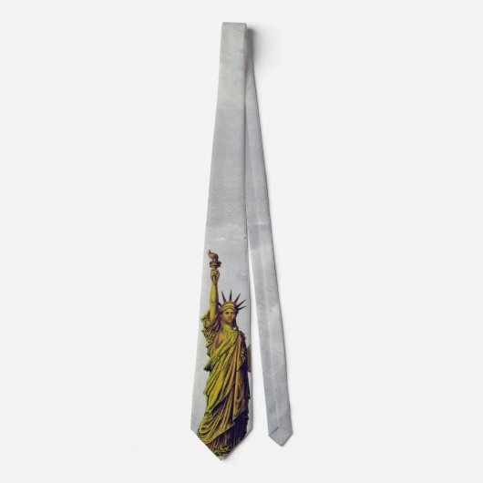 Vintage Statue of Liberty Krawatte (Vorderseite)