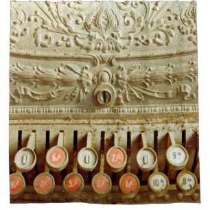Vintage, staubgedeckte Kasse Duschvorhang