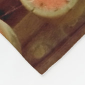 Vintage, staubgedeckte Kasse Fleecedecke (Ecke)