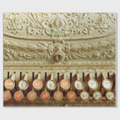 Vintage, staubgedeckte Kasse Geschenkpapier (Flach)