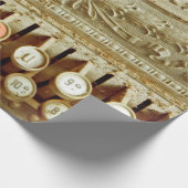 Vintage, staubgedeckte Kasse Geschenkpapier (Ecke)