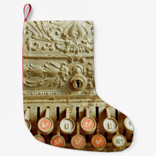 Vintage, staubgedeckte Kasse Kleiner Weihnachtsstrumpf