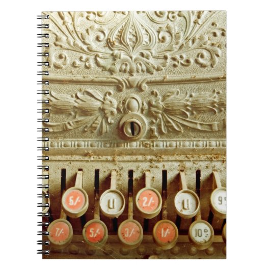 Vintage, staubgedeckte Kasse Notizblock (Vorderseite)