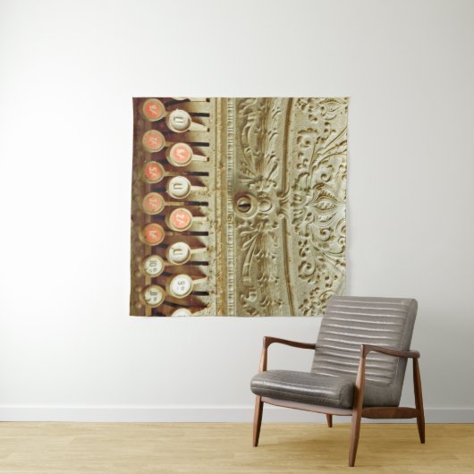 Vintage, staubgedeckte Kasse Wandteppich (Beispiel (Horizontal))