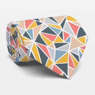 Vintage staubige geometrische Dreiecke Krawatte